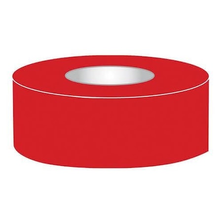Accuform Floor Marking Tape, Heavy Duty, 100 ft Length, 3 in Width, 34 mil Thickness, PVC, Red, Surface Mount PTE103RD